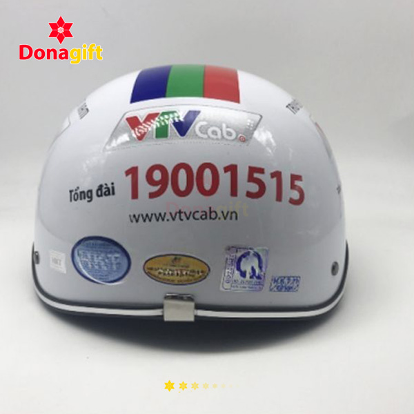 Nón bảo hiểm VTV Cap sản xuất tại xưởng DonaGift uy tín