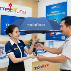 Ô dù cầm tay Mobifone cao cấp chống nắng mưa hiệu quả
