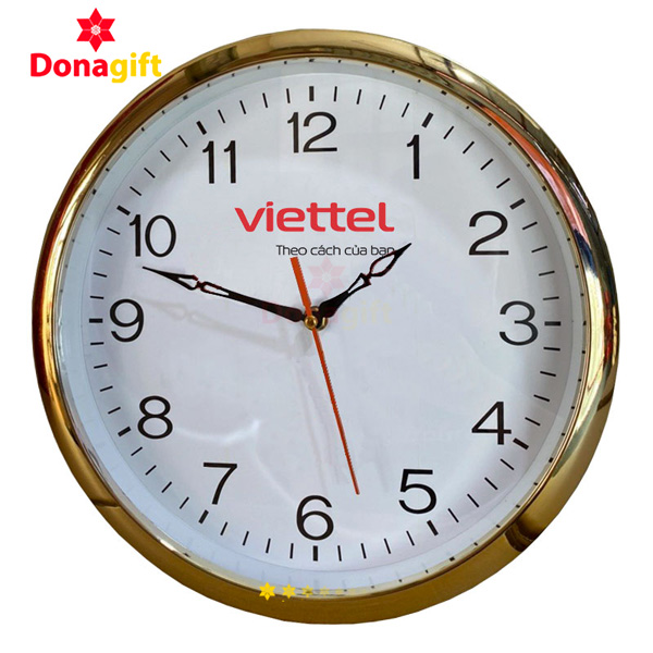 Đồng hồ treo tường Viettel thiết kế đẹp và hiện đại