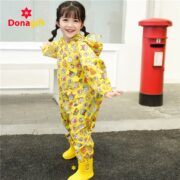 Áo mưa bộ trẻ em thiết kế hình thú vui nhộn