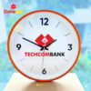 Đồng hồ in logo Techcombank làm quà tặng khách hàng ý nghĩa