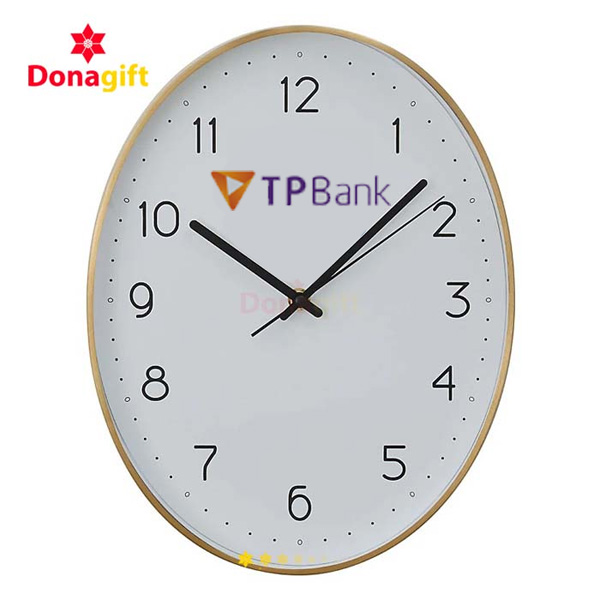 Đồng hồ Ovan TPBank in logo sắc nét – quà tặng doanh nghiệp cao cấp