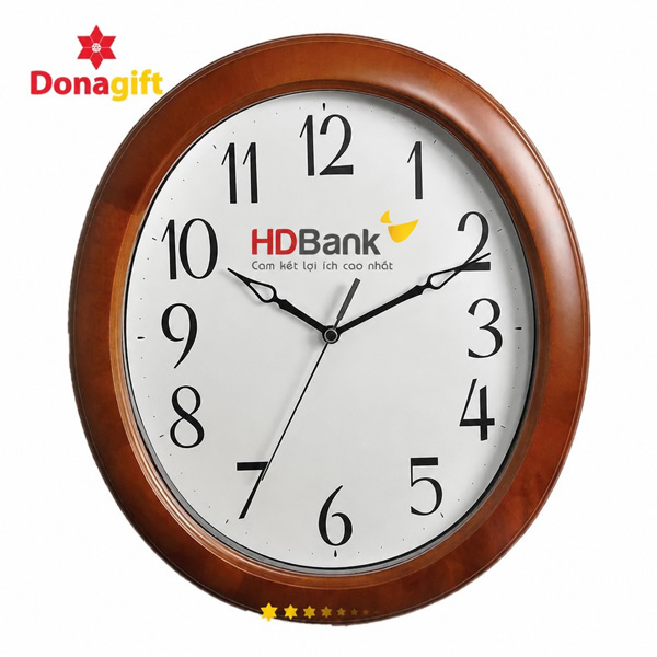 Đồng Hồ Ovan HDBank 6 Đồng hồ Ovan HDBank thiết kế sang trọng với tông đỏ vàng chuẩn nhận diện thương hiệu
