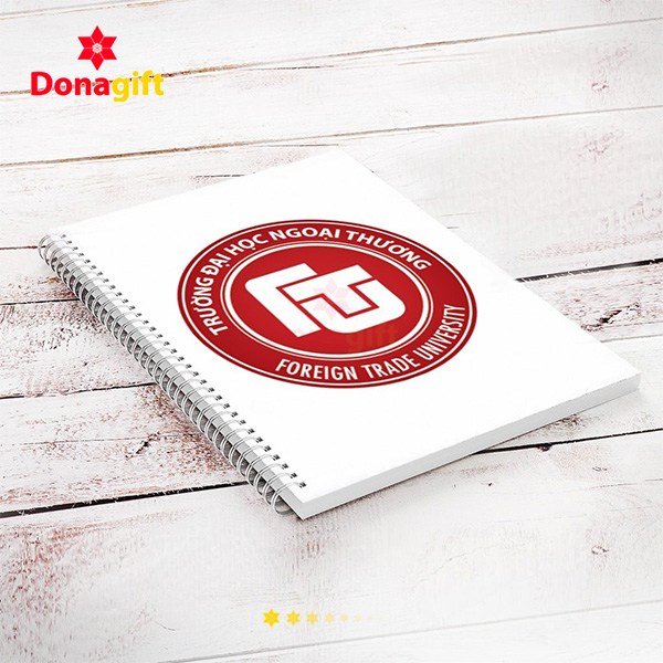 Sổ tay Đại Học Ngoại Thương sản xuất tại xưởng DonaGift uy tín