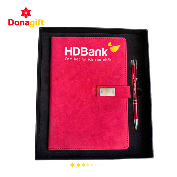 Sổ tay HD Bank bìa cứng cao cấp, bền đẹp theo thời gian