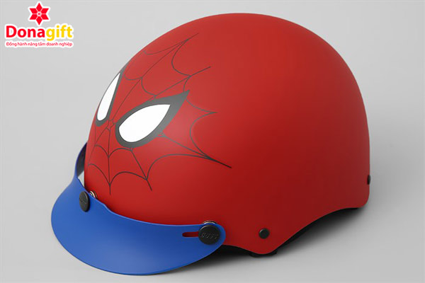 Mũ bảo hiểm spiderman nửa đầu 