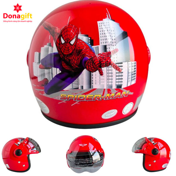 Mũ bảo hiểm Spiderman cho trẻ em