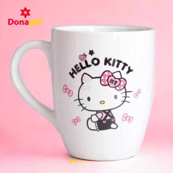 Ly sứ Bát Tràng in hình Hello Kitty