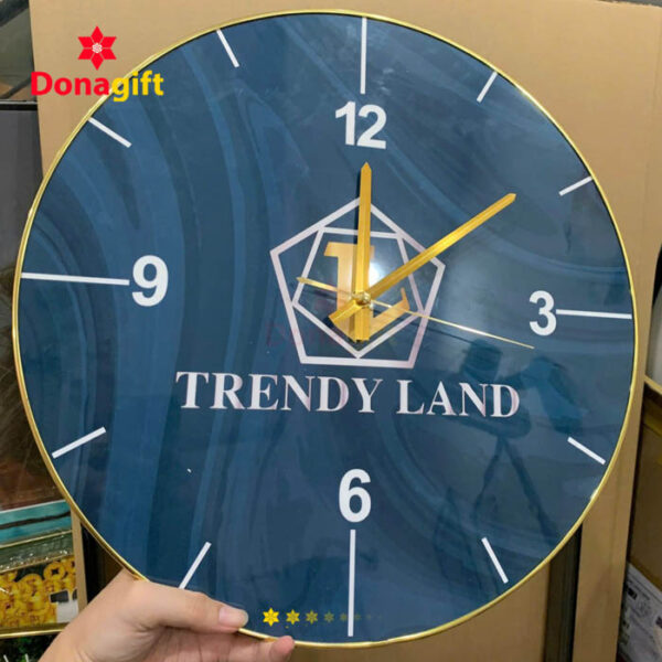 Đồng hồ tráng gương tròn in 4 số