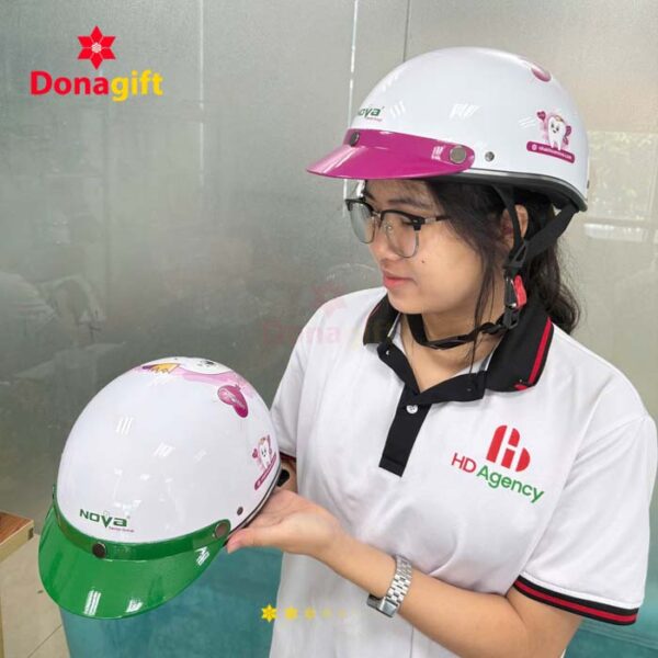 Nón bảo hiểm phòng khám nha khoa Nova