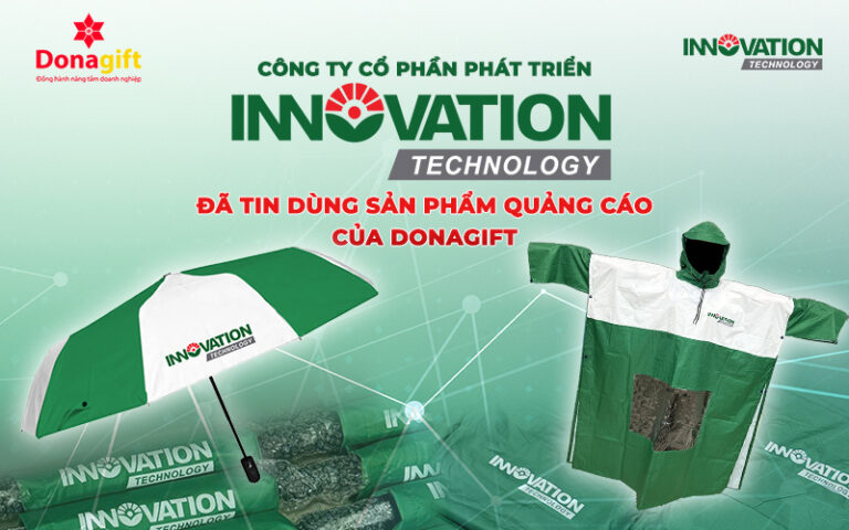 Đơn hàng 200 áo mưa & 200 dù cầm tay cao cấp cho Innovation Technology