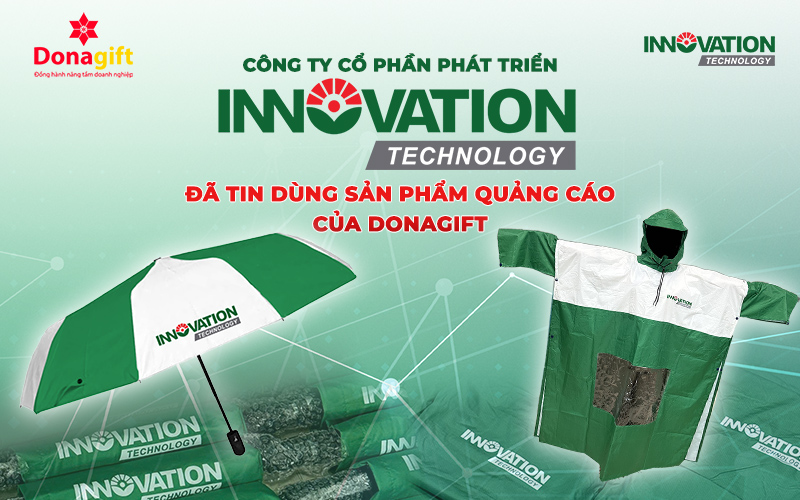 Đơn hàng 200 áo mưa & 200 dù cầm tay cao cấp cho Innovation Technology