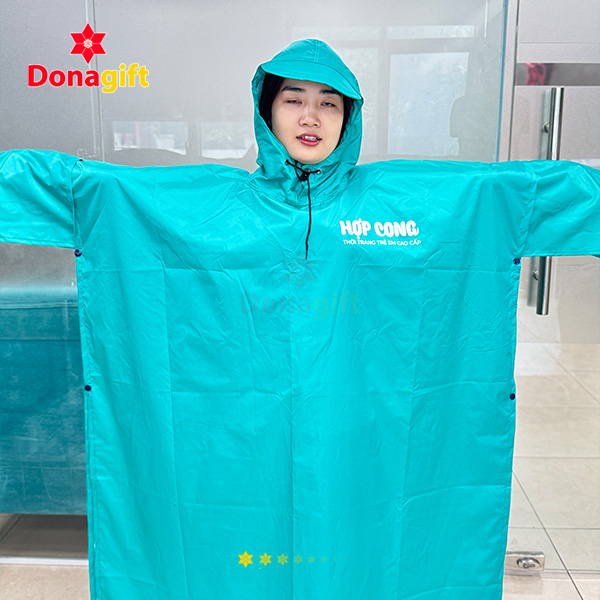 Áo Mưa Cánh Dơi Hợp Cong 14 Áo mưa cánh dơi Hợp Cong sản xuất tại xưởng DonaGift uy tín