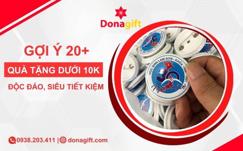 20+ món quà tặng dưới 10k độc đáo, siêu tiết kiệm