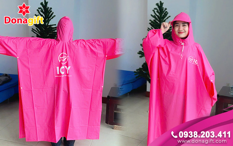 Mẫu áo mưa sau khi hoàn thiện