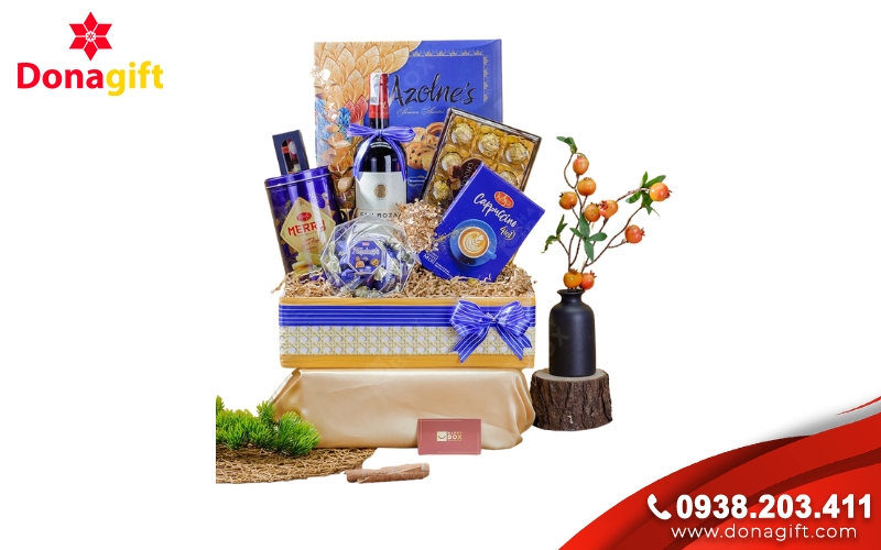 Giỏ quà tết“Phúc Lộc Thọ” Giỏ quà tết“Phúc Lộc Thọ”