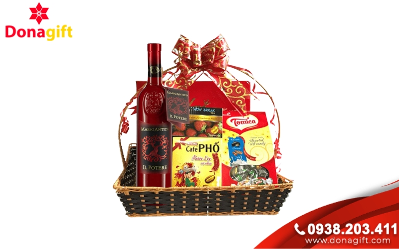 Giỏ quà Tết từ 300.000 – 500.000 đồng Giỏ quà Tết từ 300.000 – 500.000 đồng