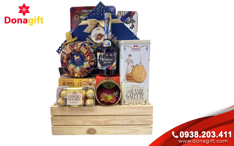 Giỏ Quà Tết Socola Hạnh Nhân Giỏ Quà Tết Socola Hạnh Nhân