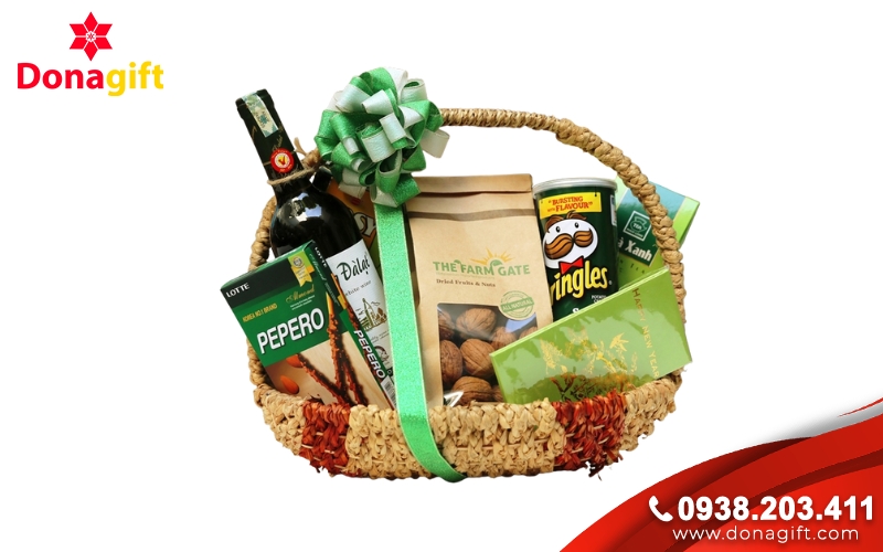 Giỏ Quà Tết Xanh Organic Giỏ Quà Tết Xanh Organic