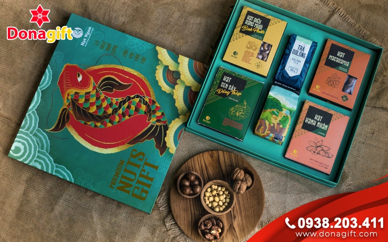 Hộp quà trà và cà phê thượng hạng Hộp quà trà và cà phê thượng hạng