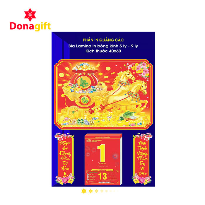 LỊCH BLOC 40X60 DN12