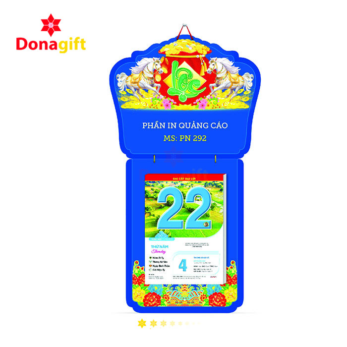 LỊCH BLOC LÒ XO GẮN GIỮA DN14