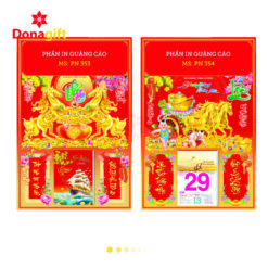 Lịch Bloc Lò Xo Gắn Giữa Cát Tường Thịnh Vượng