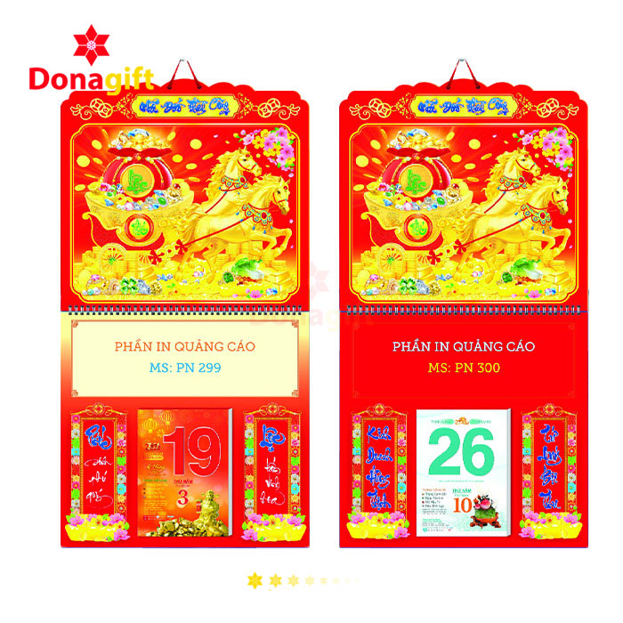 LỊCH BLOC LÒ XO GẮN GIỮA DN19