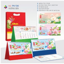 lịch để bàn hương sen 1