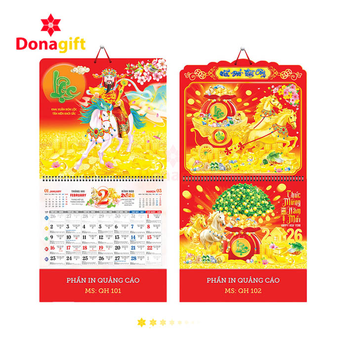 LỊCH LÒ XO 13 TỜ DN1