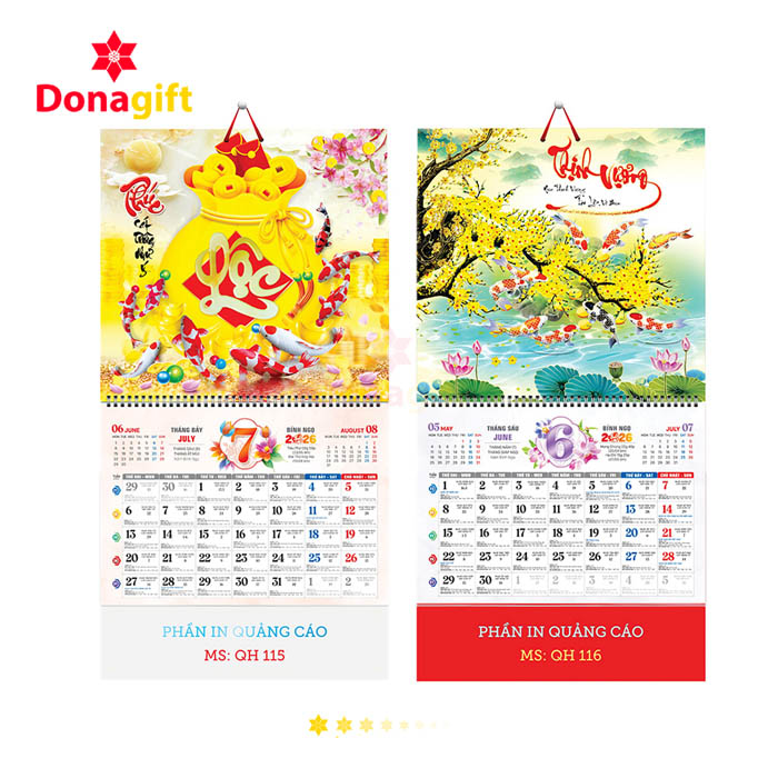 LỊCH LÒ XO 13 TỜ DN10