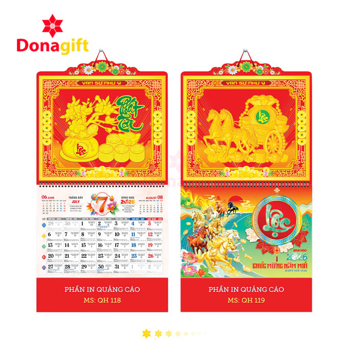 LỊCH LÒ XO 13 TỜ DN11