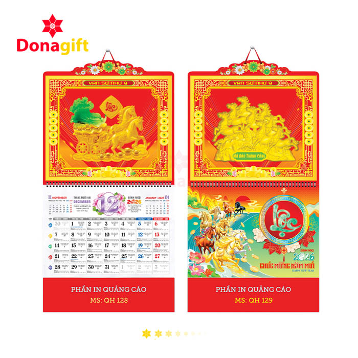 LỊCH LÒ XO 13 TỜ DN13