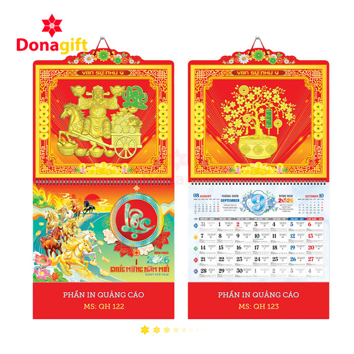 LỊCH LÒ XO 13 TỜ DN14