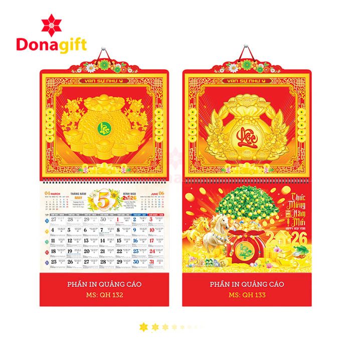 LỊCH LÒ XO 13 TỜ DN16