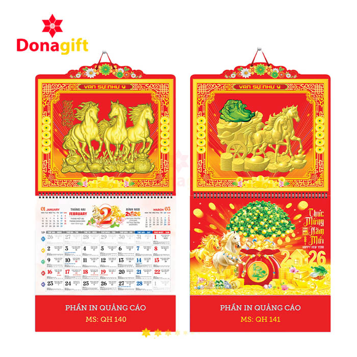 LỊCH LÒ XO 13 TỜ DN20