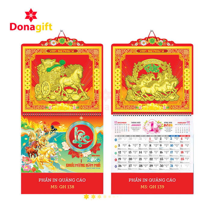 LỊCH LÒ XO 13 TỜ DN21