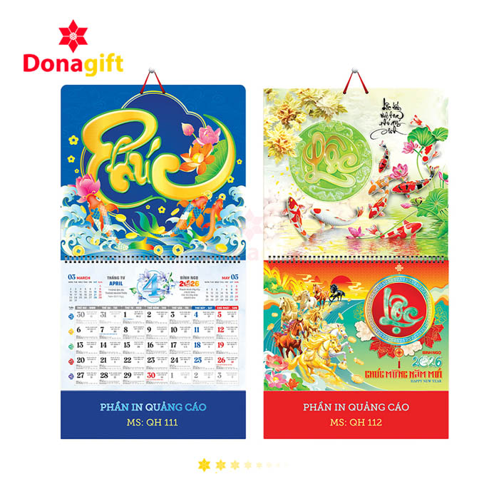 LỊCH LÒ XO 13 TỜ DN4