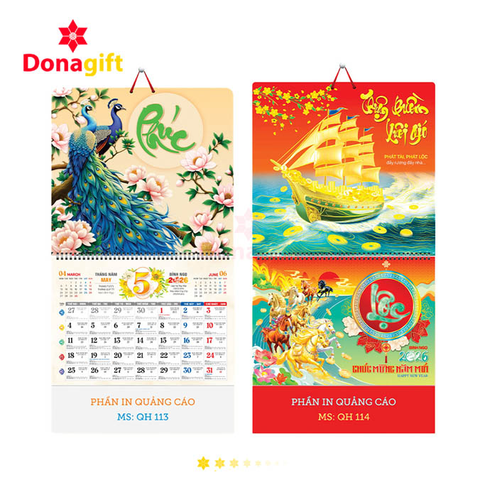 LỊCH LÒ XO 13 TỜ DN5