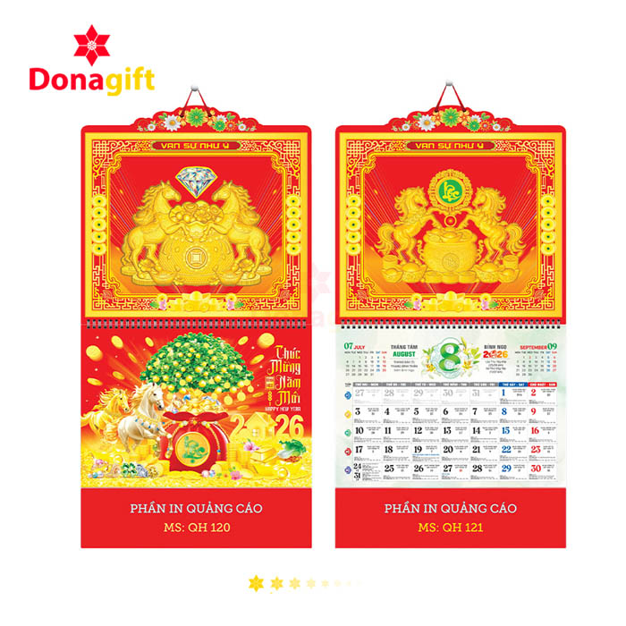 LỊCH LÒ XO 13 TỜ DN9