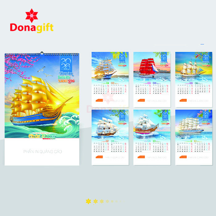 LỊCH LÒ XO 7 TỜ DN10