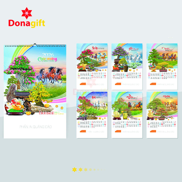 LỊCH LÒ XO 7 TỜ DN12