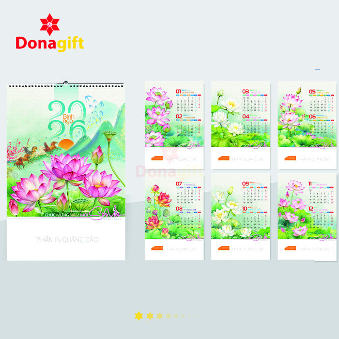 LỊCH LÒ XO 7 TỜ DN14
