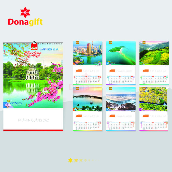 LỊCH LÒ XO 7 TỜ DN4