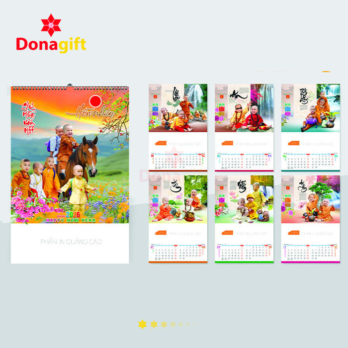 LỊCH LÒ XO 7 TỜ DN5