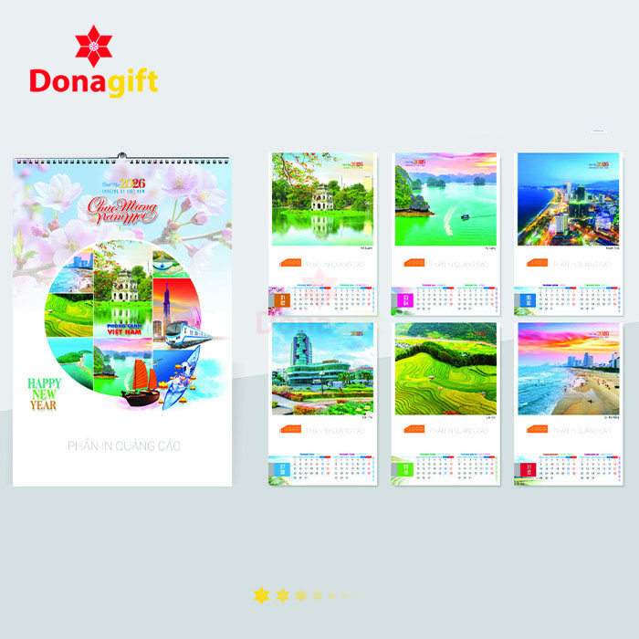 LỊCH LÒ XO 7 TỜ DN6
