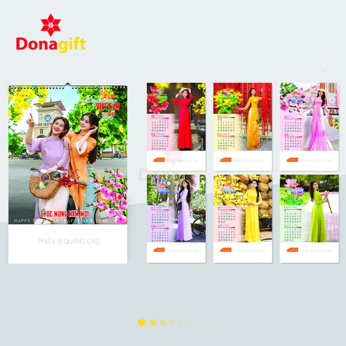 LỊCH LÒ XO 7 TỜ DN7