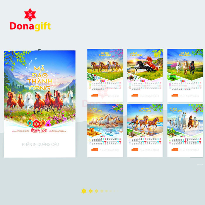 LỊCH LÒ XO 7 TỜ DN9