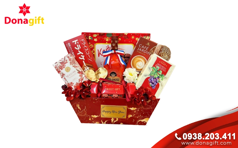 Giỏ quà Tết truyền thống Giỏ quà Tết truyền thống