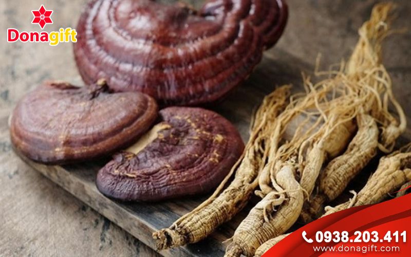 Nhân sâm, linh chi Nhân sâm, linh chi